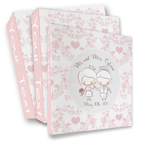 Custom Wedding People 3 Ring Binder - Full Wrap (Personalized)