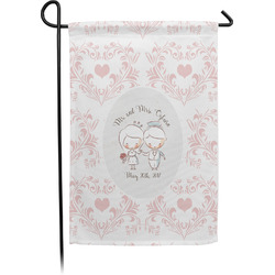 Wedding People Small Garden Flag - Single Sided w/ Couple's Names