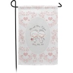 Wedding People Small Garden Flag - Double Sided w/ Couple's Names