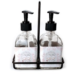 Wedding People Glass Soap & Lotion Bottle Set (Personalized)