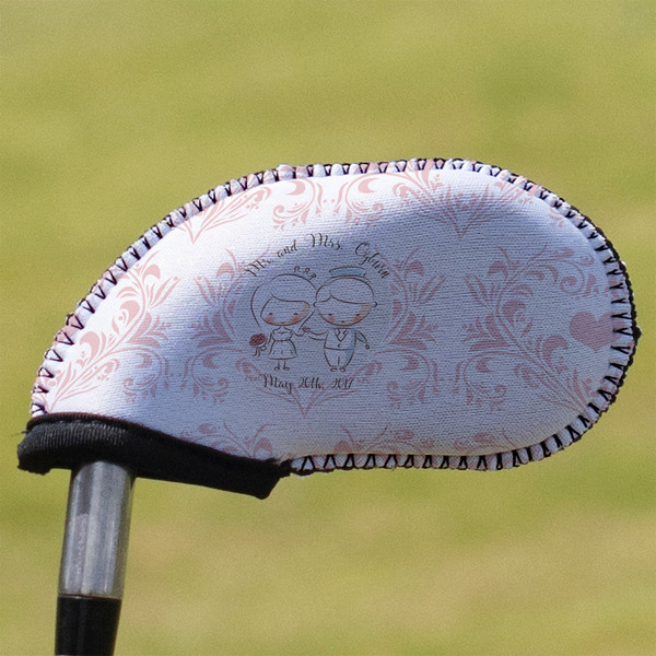 Custom Wedding People Golf Club Iron Cover - Single (Personalized)