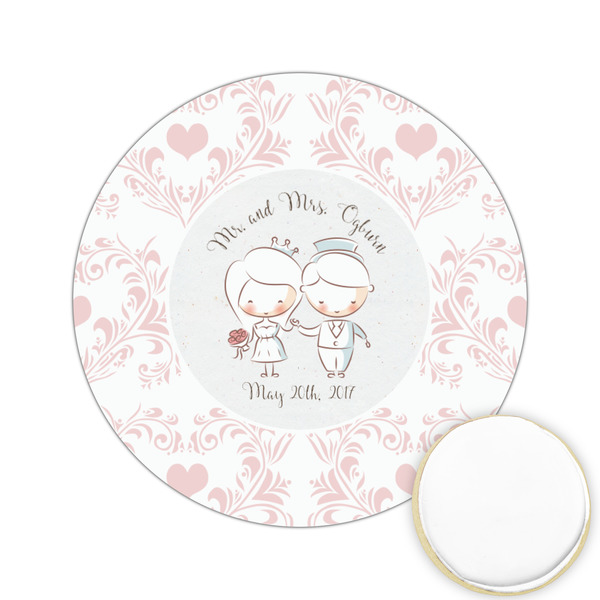 Custom Wedding People Printed Cookie Topper - 2.15" (Personalized)