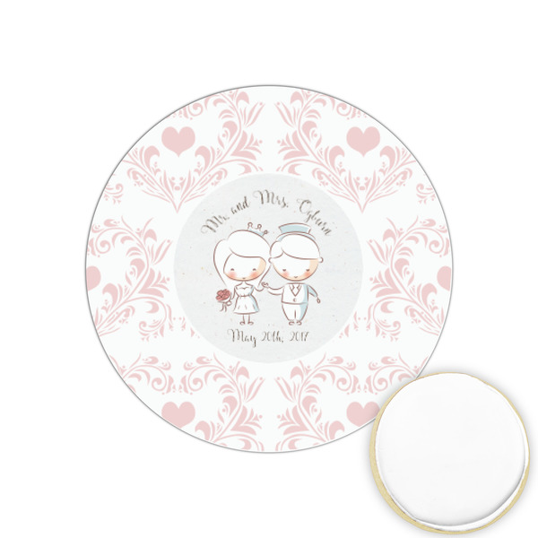 Custom Wedding People Printed Cookie Topper - 1.25" (Personalized)