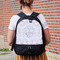 Wedding People Large Backpack - Black - On Back