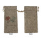 Wedding People Large Burlap Gift Bags - Front Approval