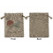 Wedding People Medium Burlap Gift Bag - Front Approval