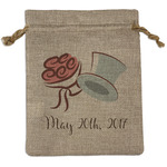 Wedding People Burlap Gift Bag (Personalized)