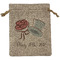 Wedding People Medium Burlap Gift Bag - Front