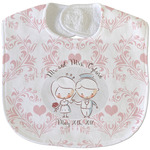 Wedding People Velour Baby Bib w/ Couple's Names