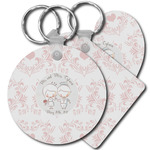 Wedding People Plastic Keychain (Personalized)