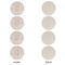 Wedding People Round Linen Placemats - APPROVAL Set of 4 (single sided)