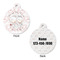 Wedding People Round Pet ID Tag - Large - Approval