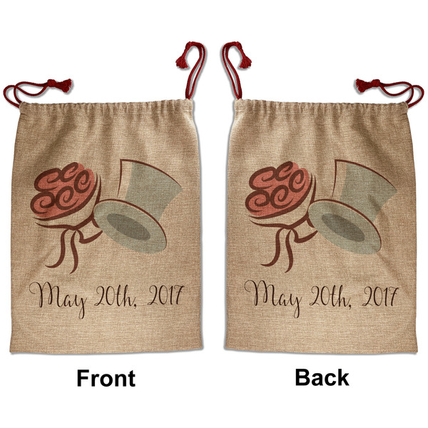 Custom Wedding People Santa Sack - Front & Back (Personalized)