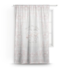 Wedding People Sheer Curtain - 50"x84" (Personalized)