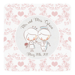 Wedding People Square Decal - Medium (Personalized)