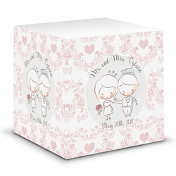 Wedding People Sticky Note Cube (Personalized)