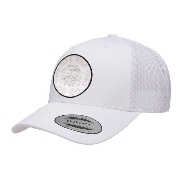 Custom Wedding People Trucker Hat - White (Personalized)