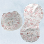 Wedding People Burp Pads - Velour - Set of 2 w/ Couple's Names