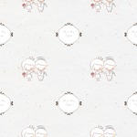 Wedding People Wallpaper & Surface Covering (Water Activated 24"x 24" Sample)