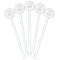 Wedding People White Plastic 5.5" Stir Stick - Fan View