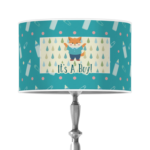 Custom Baby Shower 12" Drum Lamp Shade - Poly-film