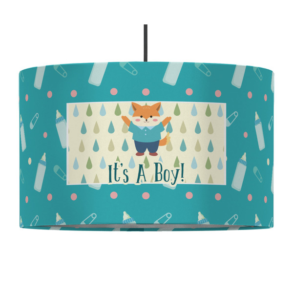 Custom Baby Shower 12" Drum Pendant Lamp - Fabric