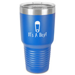 Baby Shower 30 oz Stainless Steel Tumbler - Royal Blue - Single-Sided