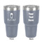 Baby Shower 30 oz Stainless Steel Ringneck Tumbler - Grey - Double Sided - Front & Back