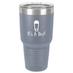 Baby Shower 30 oz Stainless Steel Tumbler - Grey - Single-Sided