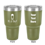 Baby Shower 30 oz Stainless Steel Tumbler - Olive - Double-Sided