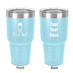 Baby Shower 30 oz Stainless Steel Tumbler - Teal - Double-Sided