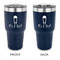 Baby Shower 30 oz Stainless Steel Ringneck Tumblers - Navy - Double Sided - APPROVAL