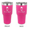 Baby Shower 30 oz Stainless Steel Ringneck Tumblers - Pink - Double Sided - APPROVAL