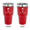 Baby Shower 30 oz Stainless Steel Ringneck Tumblers - Red - Double Sided - APPROVAL