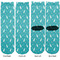 Baby Shower Adult Crew Socks - Double Pair - Front and Back - Apvl