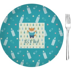 Baby Shower 8" Glass Appetizer / Dessert Plates - Single or Set (Personalized)