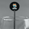 Baby Shower Black Plastic 5.5" Stir Stick - Round - Main