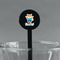 Baby Shower Black Plastic 7" Stir Stick - Round - Main