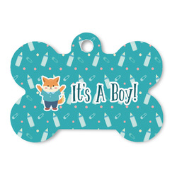 Baby Shower Bone Shaped Dog ID Tag - Large