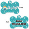 Baby Shower Bone Shaped Dog Tag - Front & Back