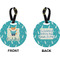 Baby Shower Circle Luggage Tag (Front + Back)