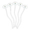 Baby Shower Clear Plastic 7" Stir Stick - Oval - Fan