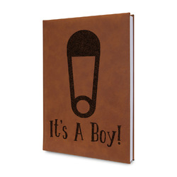 Baby Shower Leatherette Journal - Single Sided (Personalized)