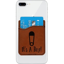 Baby Shower Leatherette Phone Wallet (Personalized)