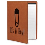 Baby Shower Leatherette Portfolio with Notepad (Personalized)