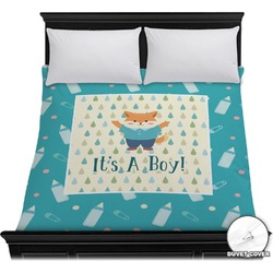 Baby Shower Duvet Cover - Full / Queen (Personalized)