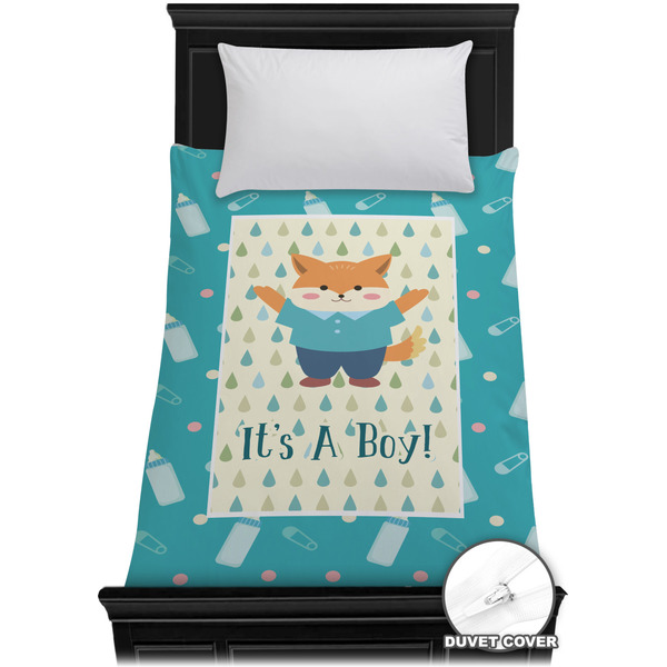 Custom Baby Shower Duvet Cover - Twin XL (Personalized)