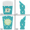 Baby Shower French Fry Favor Box - Front & Back View