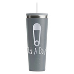 Baby Shower RTIC Everyday Tumbler with Straw - 28oz - Grey - Double-Sided