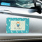 Baby Shower Large Rectangle Car Magnets- In Context